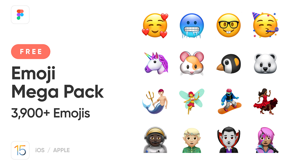 Emoji Mega Pack (3,900 iOS Apple Emojis)