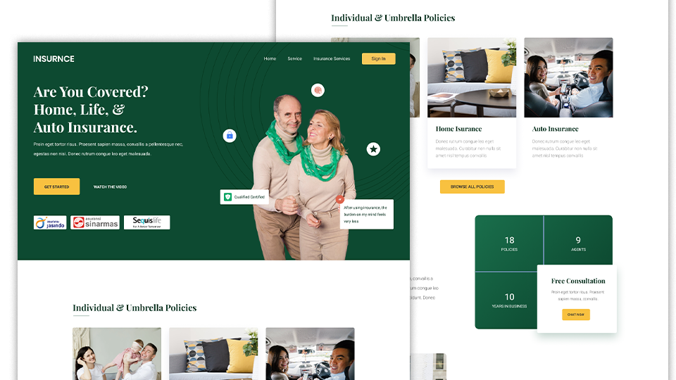 Landing Page - Insurance