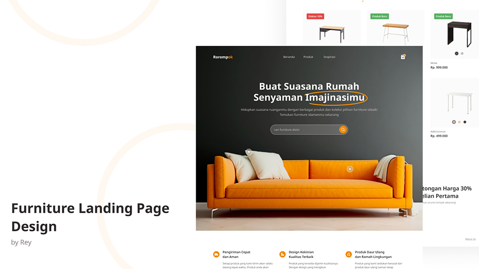 Rorompok Landing Page