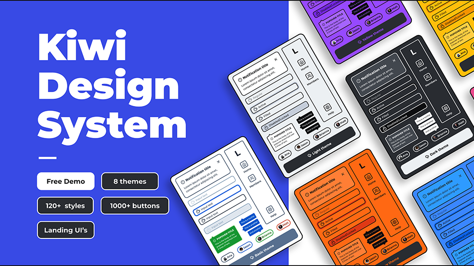 KiwiDesignSystem V1.21 Freebie