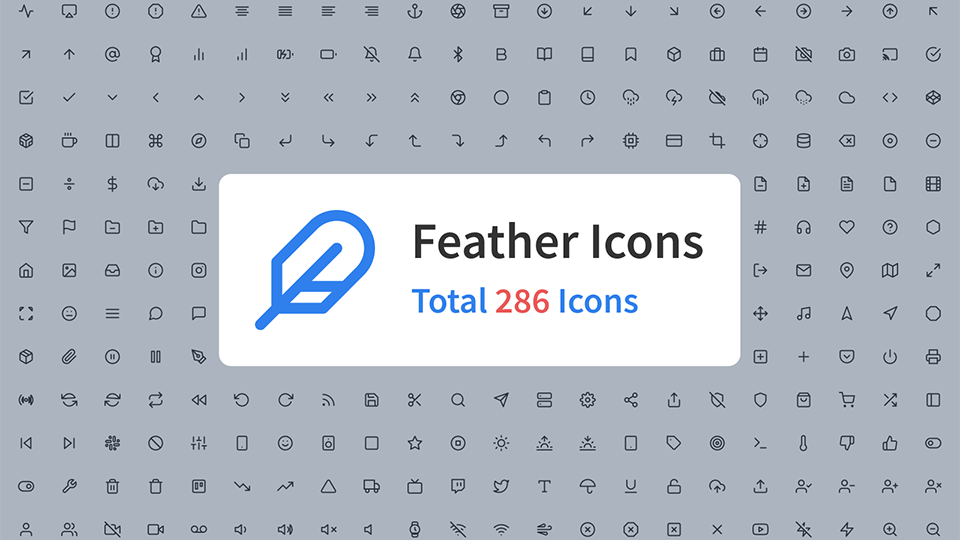 Icon Design System - Feather Icons